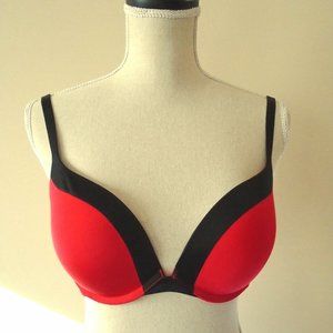 Victoria's Secret Push Up underwire red  34D bra